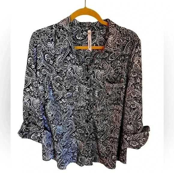 Women’s Paisley Utility Blouse 🌼, Like New XL - Picture 1 of 4